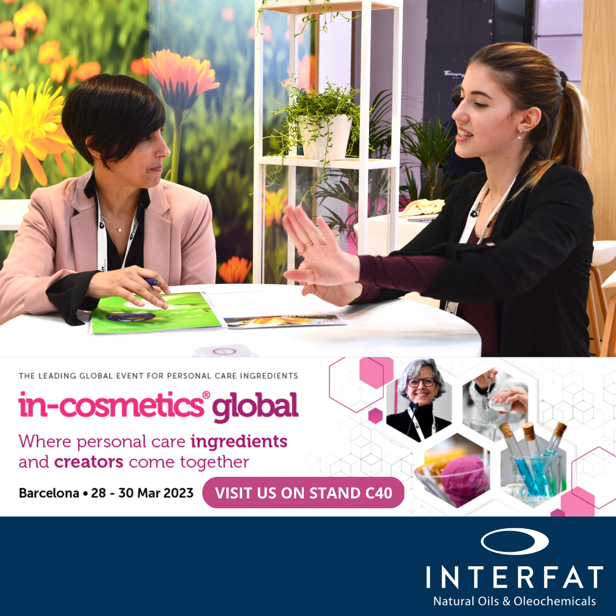 Interfat asistirá a In-Cosmetics Global 2023