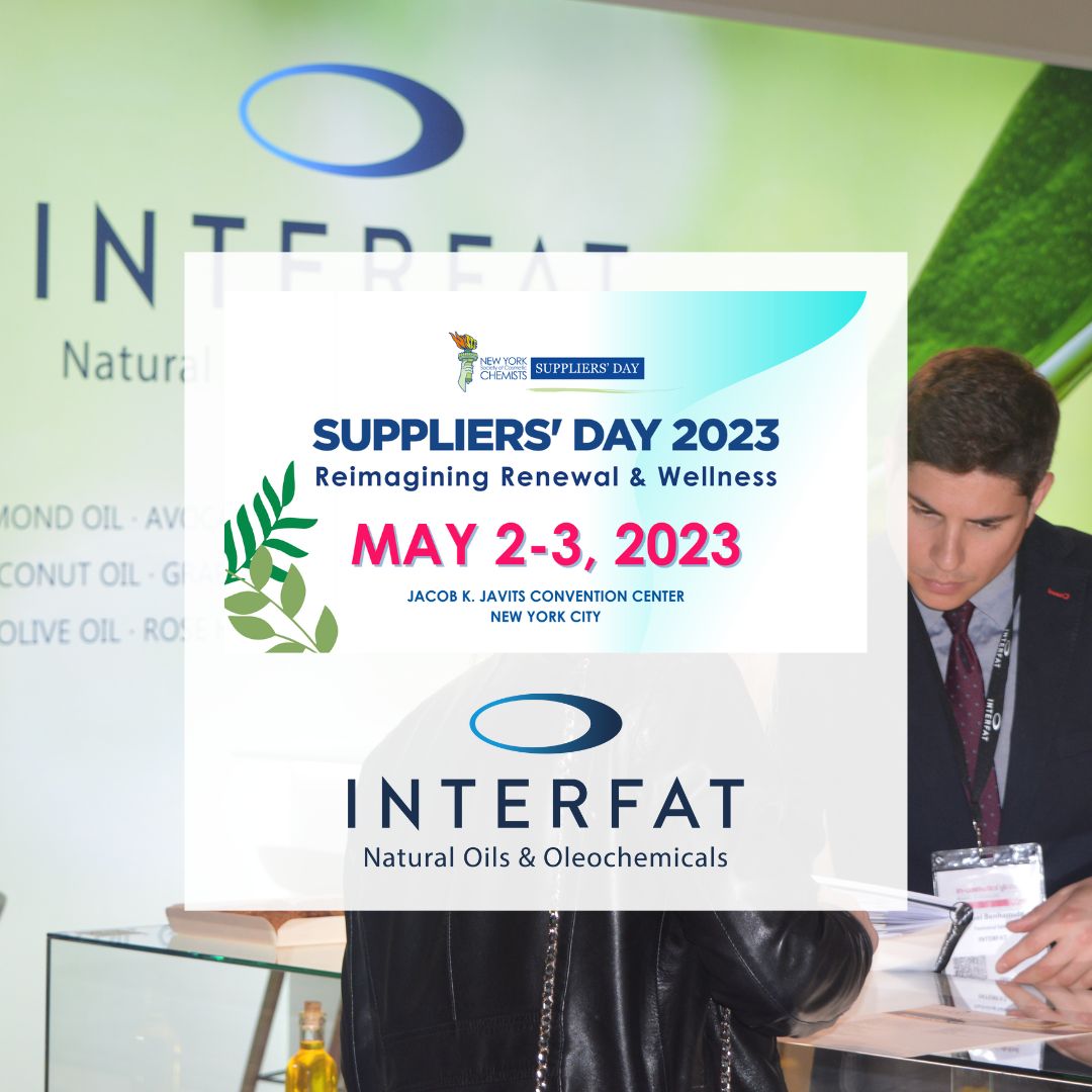 Interfat estará presente en New York Society of Cosmetic Chemists (NYSCC) Suppliers’ Day 2023